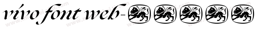vivo font web字体转换